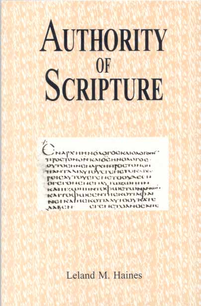 authority of scripture
